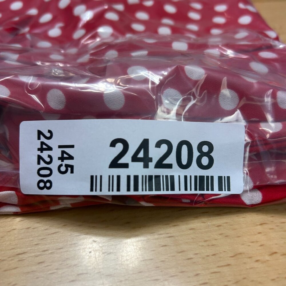 Disney Lauren Conrad Minnie Mouse Bow Shorts Women's Size XL Red Polka Dot - Picture 12 of 12